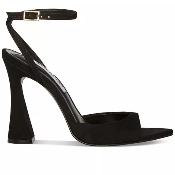 Steve Madden Black Strappy Heels - Picture 2 of 7